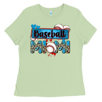 Matcha baseball mimi with leopard Ladies Tee - Zillion Design Studio