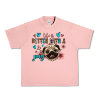Salmon life is better with a pug Urban Heavy Tee - Jasminsmagicworld