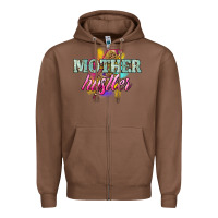 Chestnut mother hustler lightning bolt Zipper Hoodie - NancyCooperArtShop