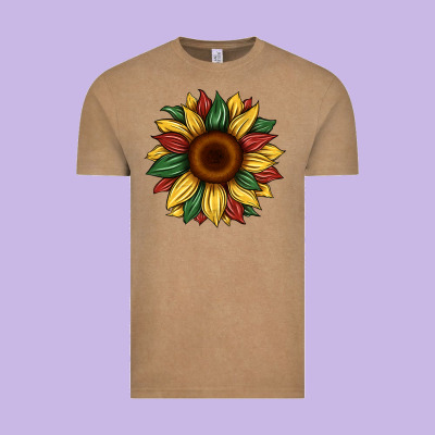 Juneteenth Sunflower Vintage Tee Designed By Artiststas