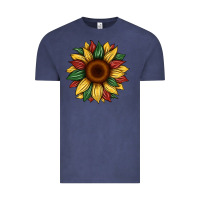 Vintage Denim juneteenth sunflower Vintage Tee - Artiststas