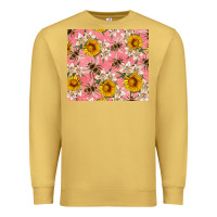 Antique Gold bees and flowers Premium Sweatshirt - Artiststas