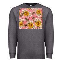 Charcoal Heather bees and flowers Premium Sweatshirt - Artiststas