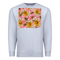 Heather Grey bees and flowers Premium Sweatshirt - Artiststas