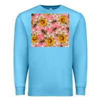 Ocean Blue bees and flowers Premium Sweatshirt - Artiststas