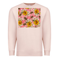 Pale Pink bees and flowers Premium Sweatshirt - Artiststas