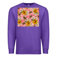 Purple bees and flowers Premium Sweatshirt - Artiststas