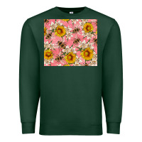 Sports Green bees and flowers Premium Sweatshirt - Artiststas