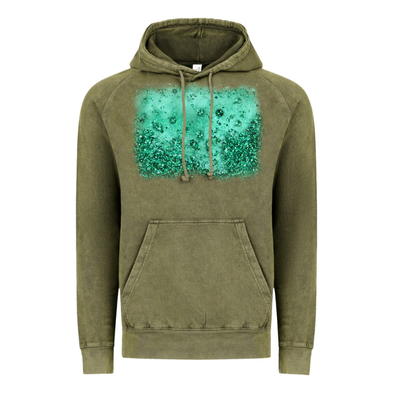 Green Glitter Background Vintage Hoodie by JahusDesignShop | Teevron