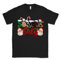 Black santa baby with santa and christmas tree cake Classic Tee - AdoDesignShop