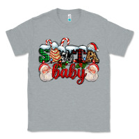 Heather Grey santa baby with santa and christmas tree cake Classic Tee - AdoDesignShop