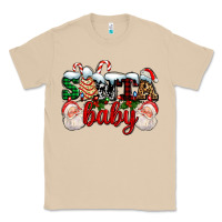 Mushroom santa baby with santa and christmas tree cake Classic Tee - AdoDesignShop