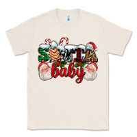 Natural santa baby with santa and christmas tree cake Classic Tee - AdoDesignShop