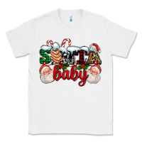 White santa baby with santa and christmas tree cake Classic Tee - AdoDesignShop