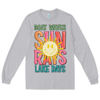 Moon Dust boat waves sun rays lake days Long Sleeve Tee - JahusDesignShop