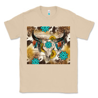 Mushroom cowhide leopard bull skull gemstone Classic Tee - NancyCooperArtShop