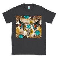 Smoke cowhide leopard bull skull gemstone Classic Tee - NancyCooperArtShop
