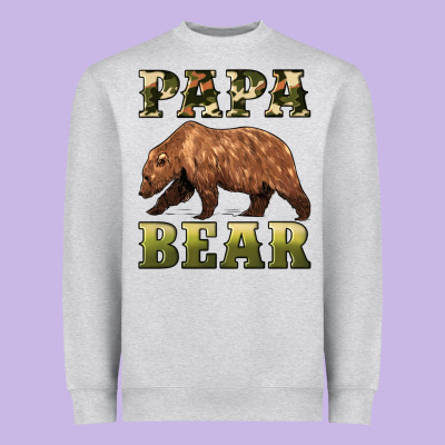 Papa Bear Heavyweight Sweatshirt Designed By Artiststas