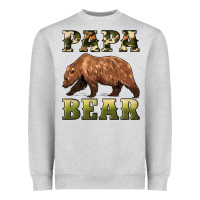 Heather Grey papa bear Heavyweight Sweatshirt - Artiststas