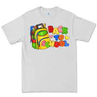 Dove Grey back to school with school bag Premium Tee - texasbilliewilder