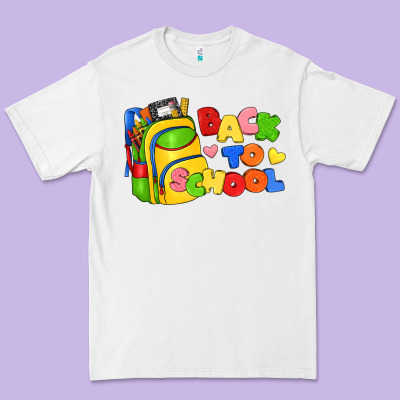 Back To School With School Bag Premium Tee Designed By Texasbilliewilder