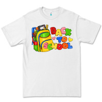 White back to school with school bag Premium Tee - texasbilliewilder