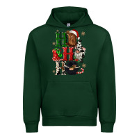 Forest Green ho ho ho heifer cow gnomies Urban Hoodie - CowGirlArtShop