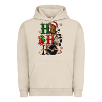 Pigment French Oak ho ho ho heifer cow gnomies Urban Hoodie - CowGirlArtShop