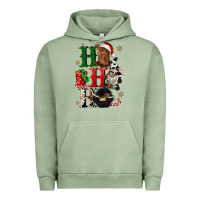 Pigment Oil Green ho ho ho heifer cow gnomies Urban Hoodie - CowGirlArtShop