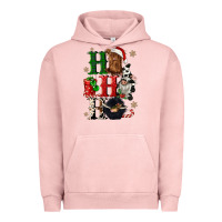 Pigment Salmon ho ho ho heifer cow gnomies Urban Hoodie - CowGirlArtShop