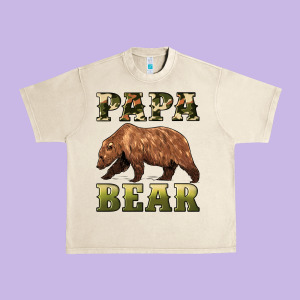 Papa Bear Urban Heavy Tee Designed By Artiststas