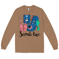 Toasted Coconut Scrub Life Nurse Long Sleeve Tee - LillyAllenDesigns