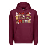 Burgundy somebody's loud mouth baseball Premium Hoodie - JahusDesignShop