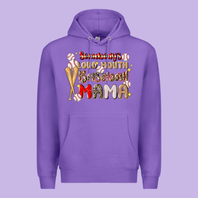 Somebody's Loud Mouth Baseball Premium Hoodie Designed By Jahusdesignshop