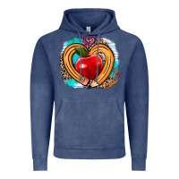 Vintage Denim teacher heart pen Vintage Hoodie - AdoDesignShop