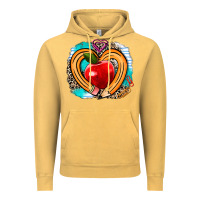 Vintage Mustard teacher heart pen Vintage Hoodie - AdoDesignShop