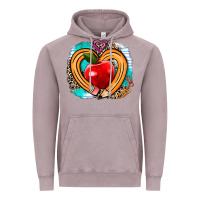 Teacher Heart Pen Vintage Hoodie | Teevron