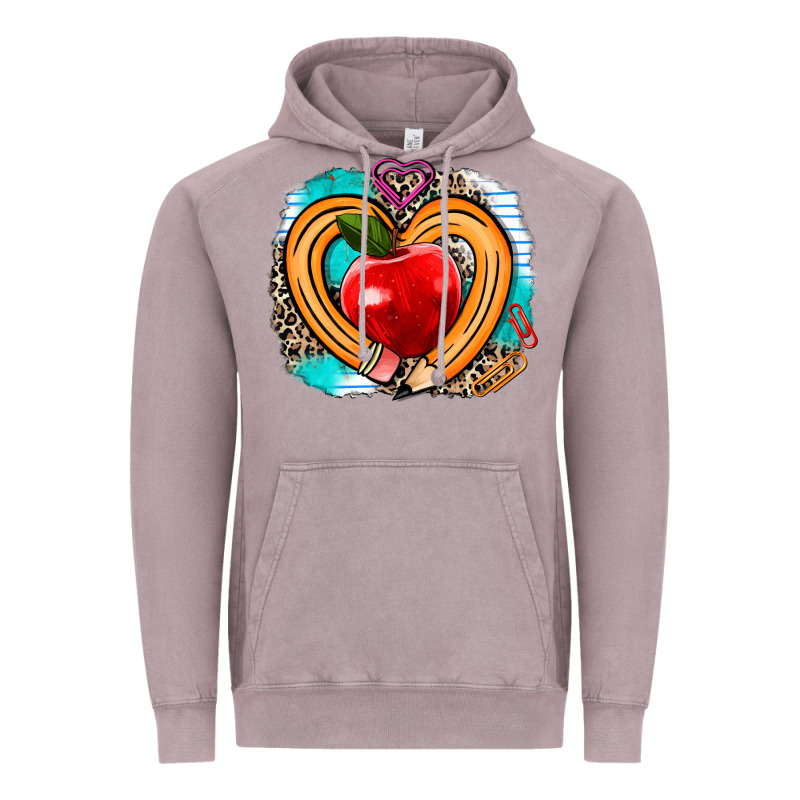 Teacher Heart Pen Vintage Hoodie by AdoDesignShop | Teevron