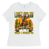 White western rodeo Ladies Tee - texasbilliewilder