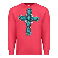 Cardinal western Gemstone cross Premium Sweatshirt - Artiststas