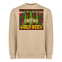 Cold Beer With Beer Bottles Heavyweight Sweatshirt | Teevron