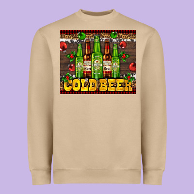 Cold Beer With Beer Bottles Heavyweight Sweatshirt Designed By Adodesignshop