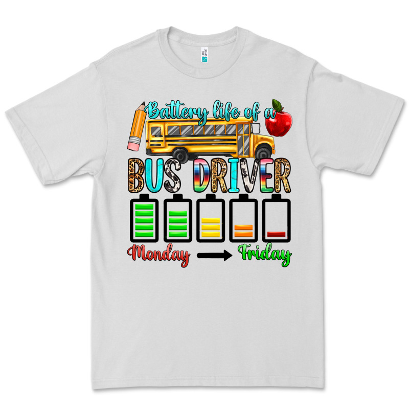 Battery Life Of A Bus Driver Premium Tee by texasbilliewilder | Teevron