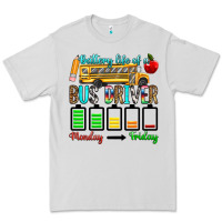 Dove Grey battery life of a bus driver Premium Tee - texasbilliewilder