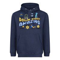 Navy down right amazing Heavyweight Hoodie - Artiststas