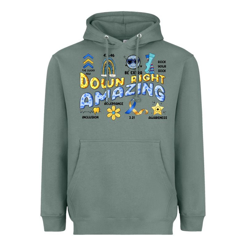 Down Right Amazing Heavyweight Hoodie by Artiststas | Teevron