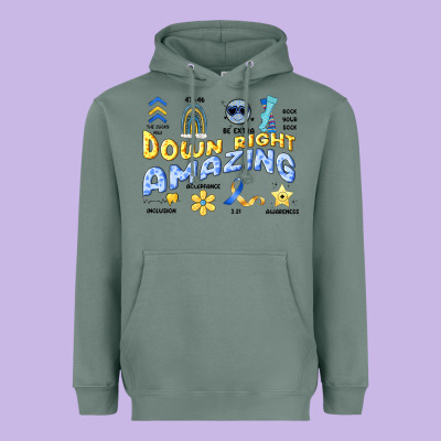Down Right Amazing Heavyweight Hoodie Designed By Artiststas