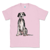 Bubblegum Pink Great Dane Dog Classic Tee - LillyAllenDesigns