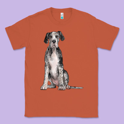 Great Dane Dog Classic Tee Designed By Lillyallendesigns