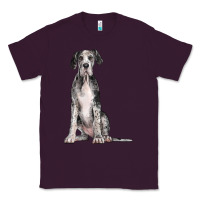 Plum Great Dane Dog Classic Tee - LillyAllenDesigns